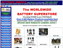 Tablet Screenshot of batteriesamerica.com